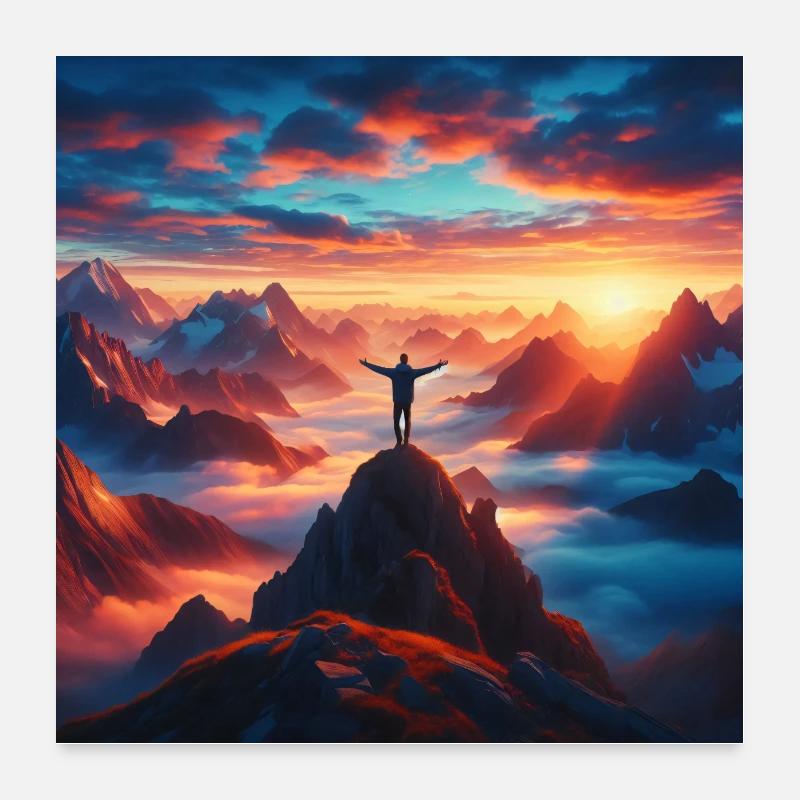 Vertice dell'Alba Poster 60x60 cm