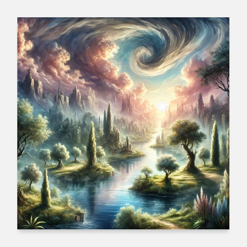 La paix dans la tempête Poster 60 x 60 cm