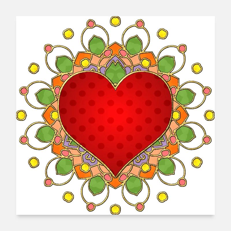 Heart Poster 24" x 24" (60x60 cm)
