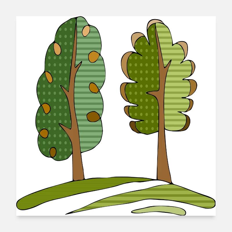Arbre Poster 60 x 60 cm