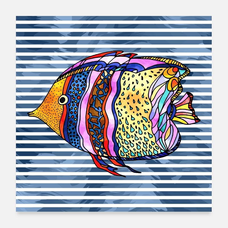 Fish Poster 24" x 24" (60x60 cm)