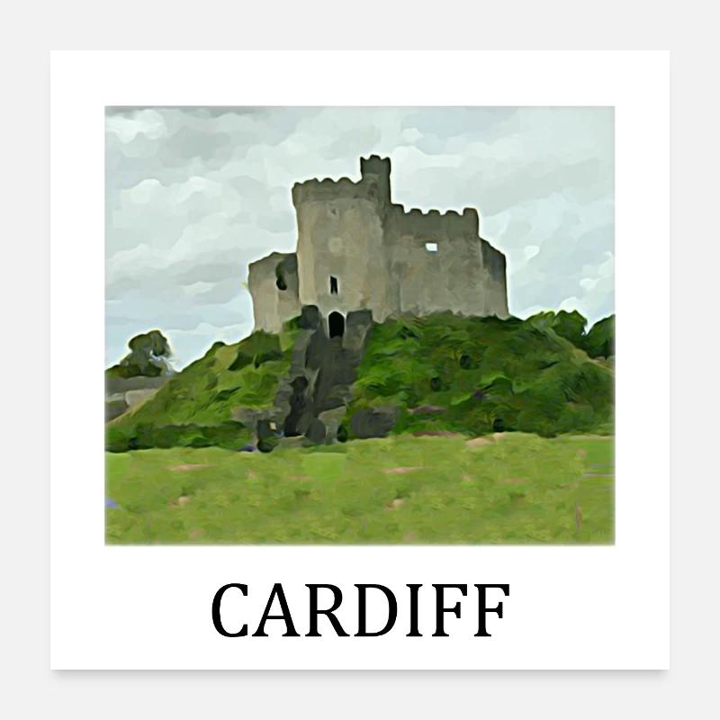 Cardiff Poster 24" x 24" (60x60 cm)