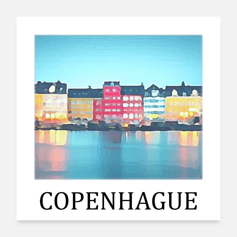 Copenhague Poster 60 x 60 cm