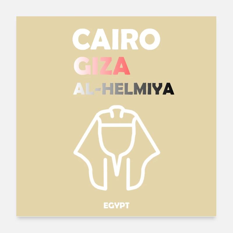 Cairo Egypt Poster 24" x 24" (60x60 cm)