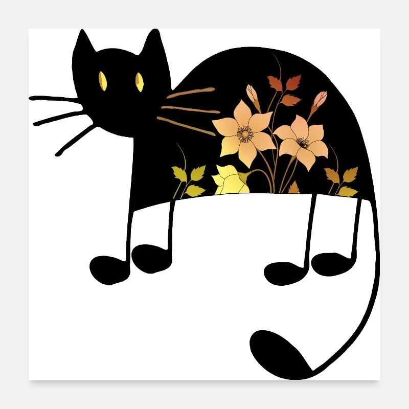 Chat Poster 60 x 60 cm