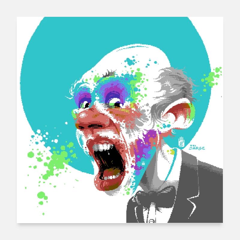 Farbbombe Poster 60x60 cm