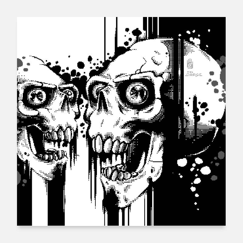 Verfault - Poster 60x60 cm - Weiß