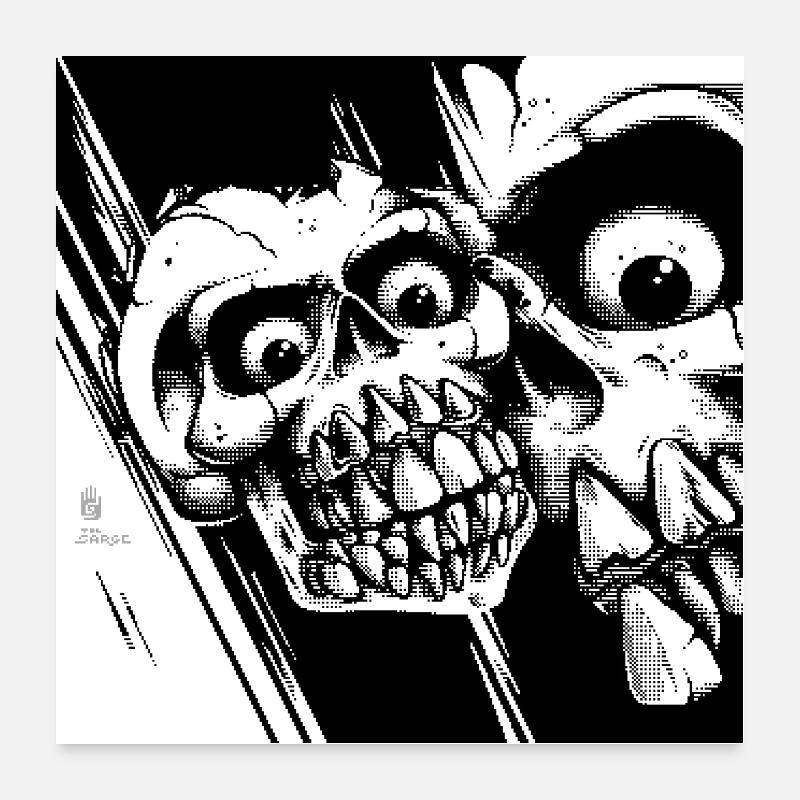 Schlechte Zähne Poster 60x60 cm
