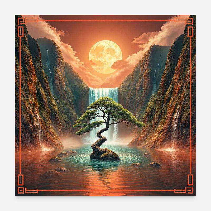 Nuit Harmonieuse 8 Poster 60 x 60 cm