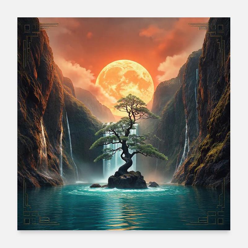 Harmonic Night 11 Poster 24" x 24" (60x60 cm)