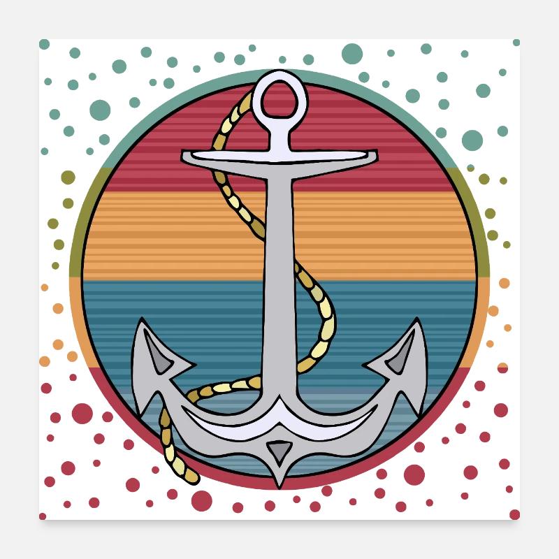 Anchor Poster 24" x 24" (60x60 cm)