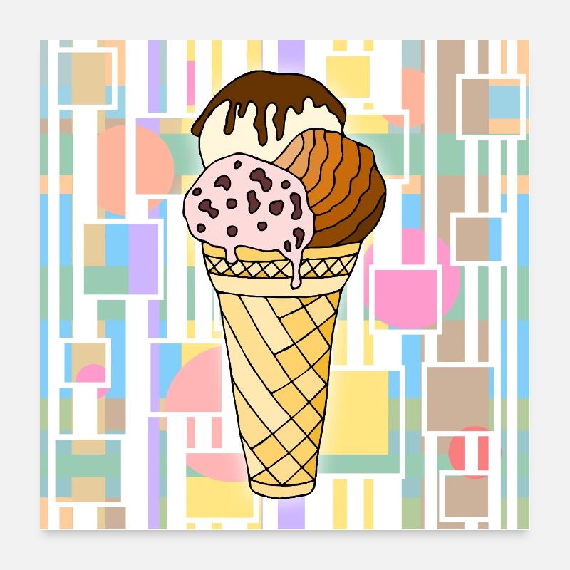 Glace Poster 60 x 60 cm