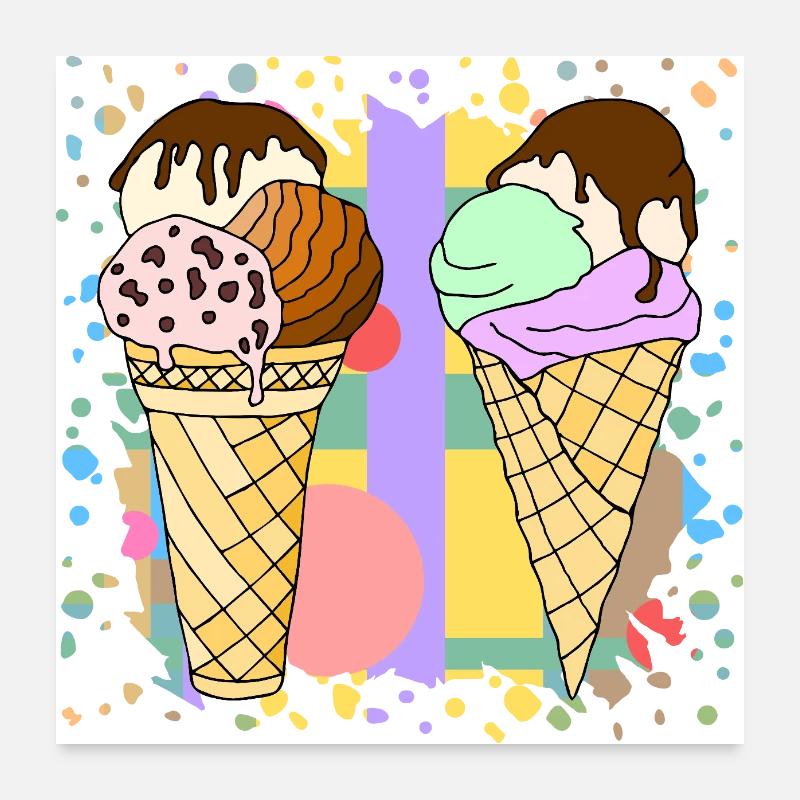 Eis Poster 60x60 cm