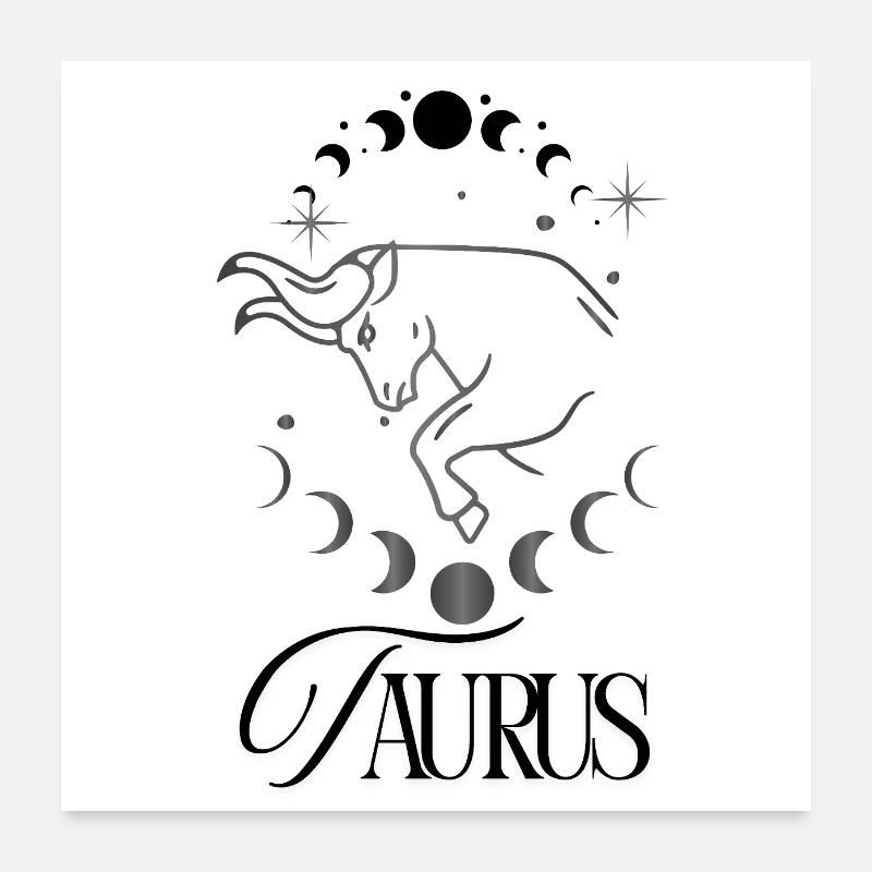 Stier Poster 60x60 cm