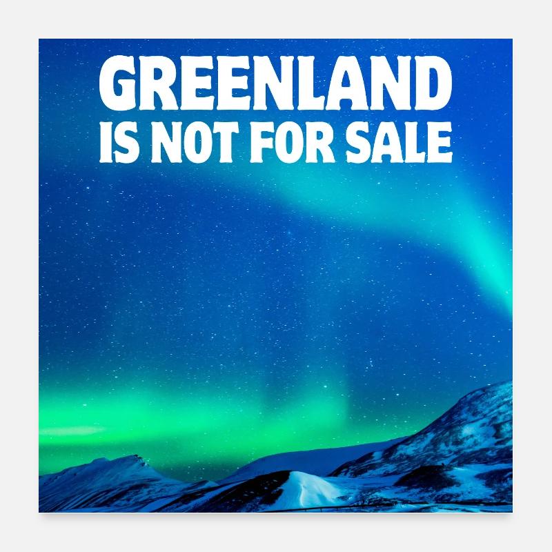 Inuits, Groenland, Danemark Poster 60 x 60 cm