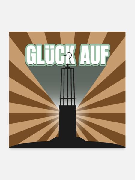 Luck on Mining Light Star - Poster 24" x 24" (60x60 cm) - white - Front