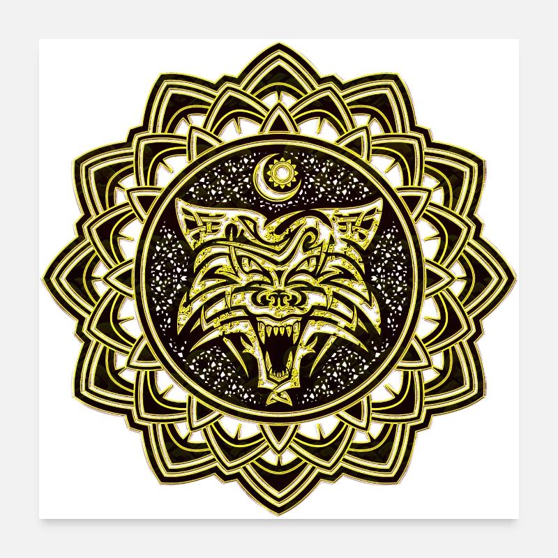 Viking scandinave Poster 60 x 60 cm