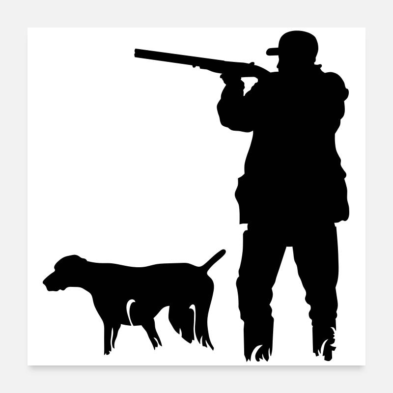 Jäger Poster 60x60 cm