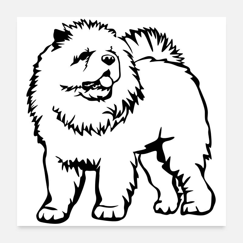 Chow Chow Poster 60x60 cm