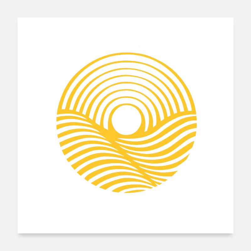 Costa del Sol (dunkel) Poster 60x60 cm