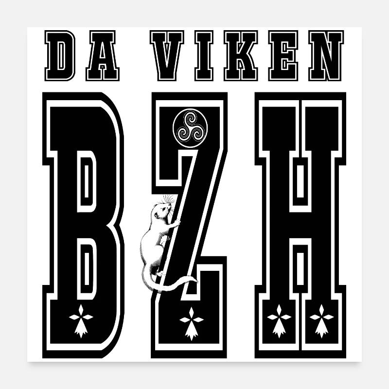da viken BZH Poster 24" x 24" (60x60 cm)