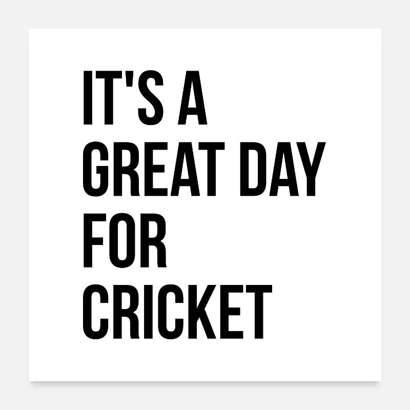 Kricket Poster 60x60 cm