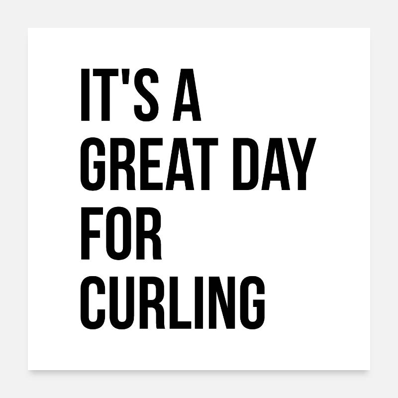 Curling Poster 24" x 24" (60x60 cm)