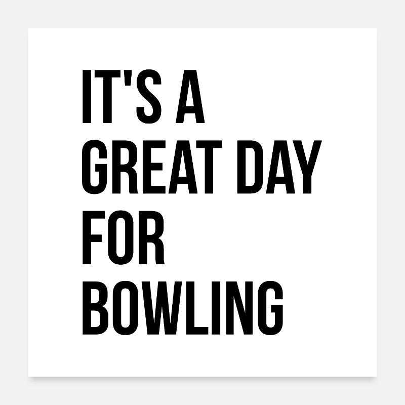 Bowling Poster 24" x 24" (60x60 cm)