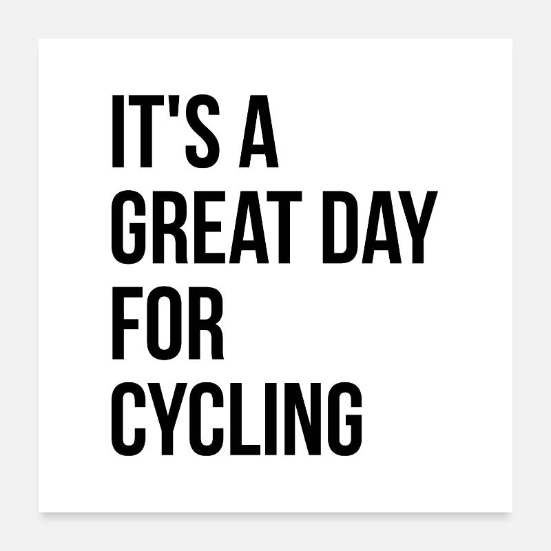 Cycling Poster 24" x 24" (60x60 cm)