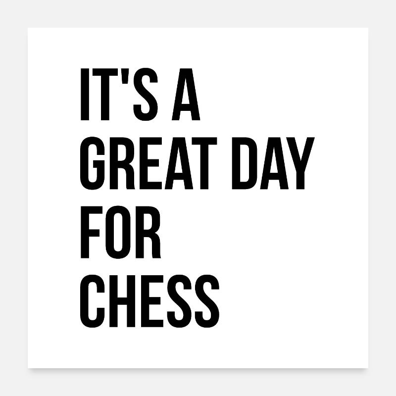 échecs Poster 60 x 60 cm