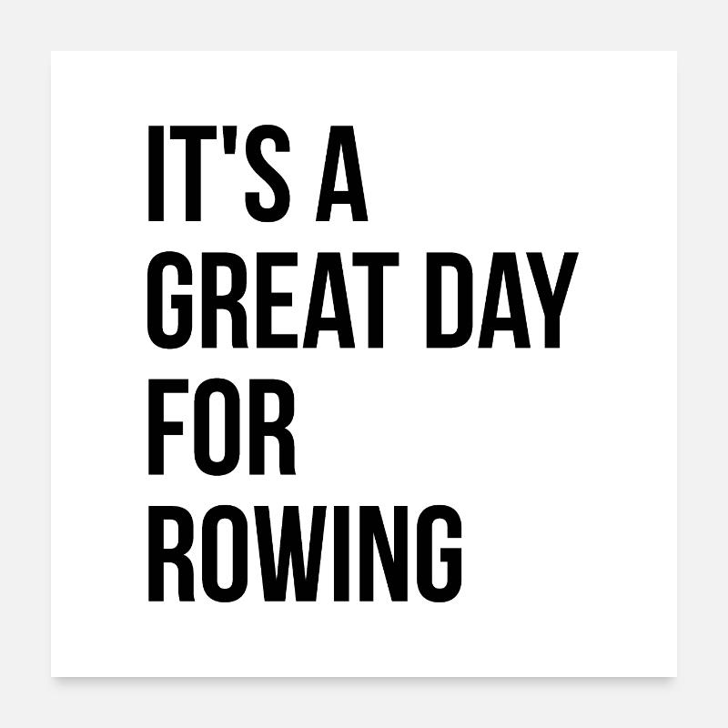 Rowing Poster 24" x 24" (60x60 cm)