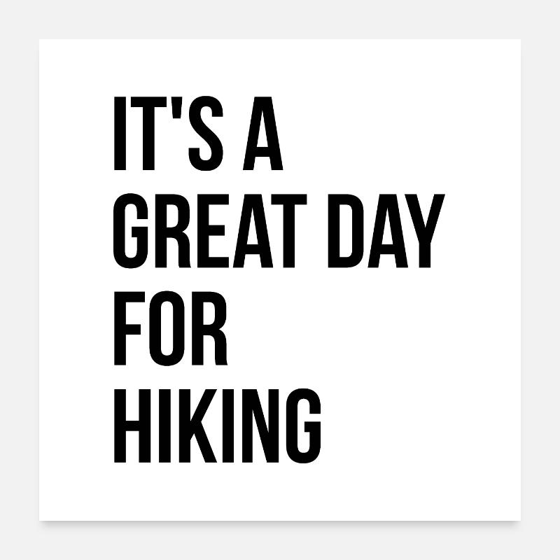 Hiking Poster 24" x 24" (60x60 cm)