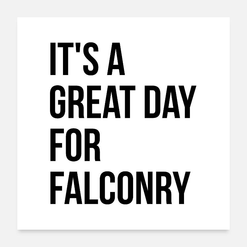 fauconnerie Poster 60 x 60 cm