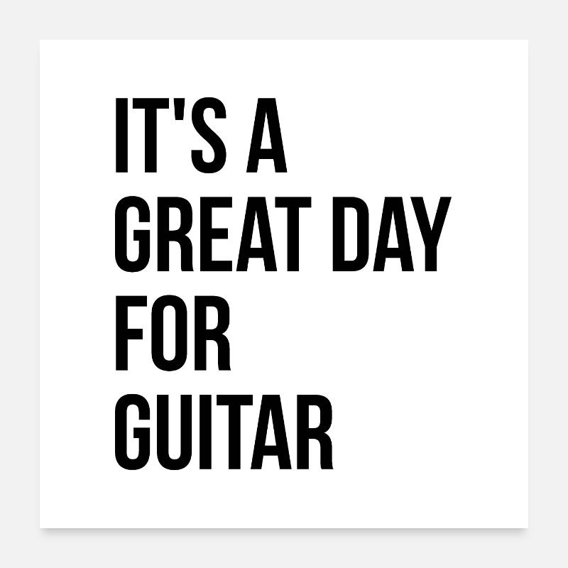 guitare Poster 60 x 60 cm