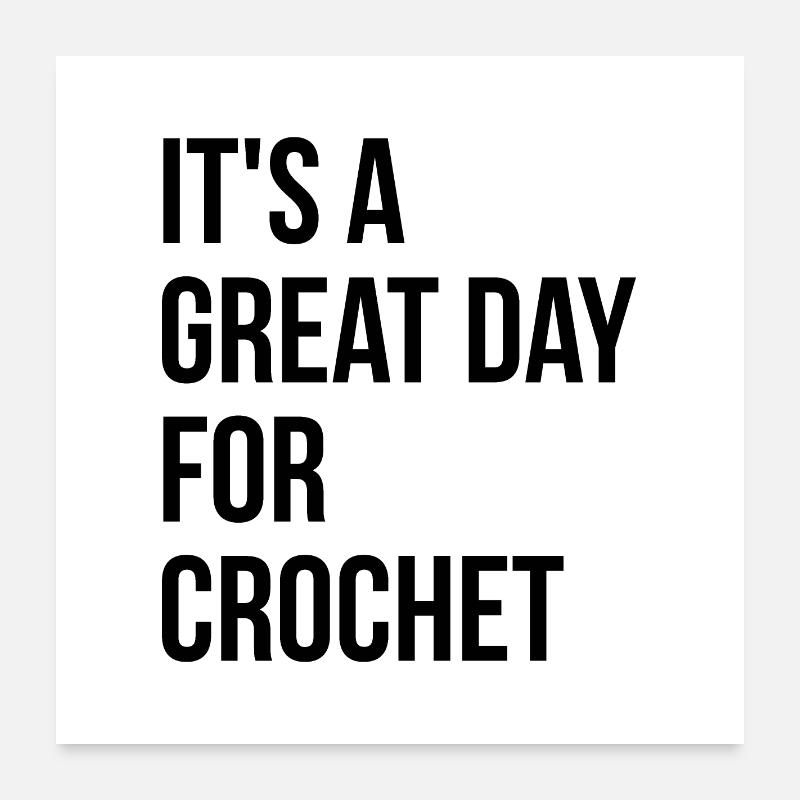 crochet Poster 60 x 60 cm