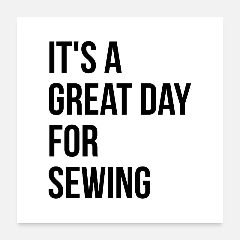 Sewing Poster 24" x 24" (60x60 cm)