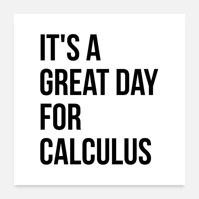 calcul Poster 60 x 60 cm
