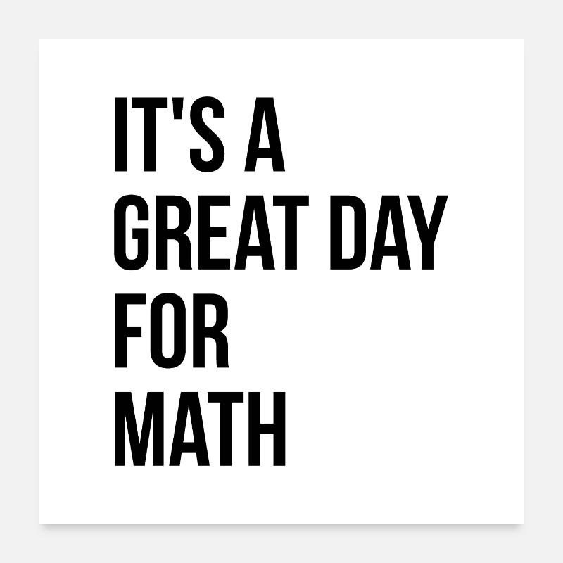 Mathematik Poster 60x60 cm
