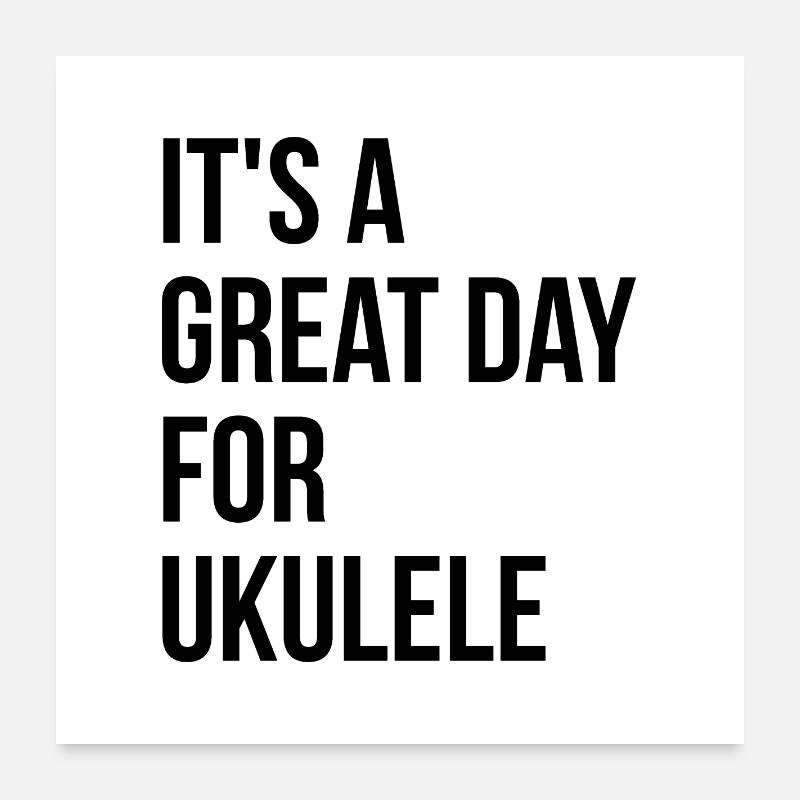 ukulélé Poster 60 x 60 cm