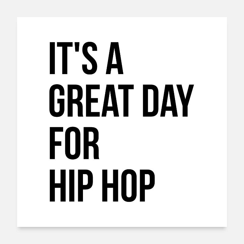 Hip hop Poster 60 x 60 cm