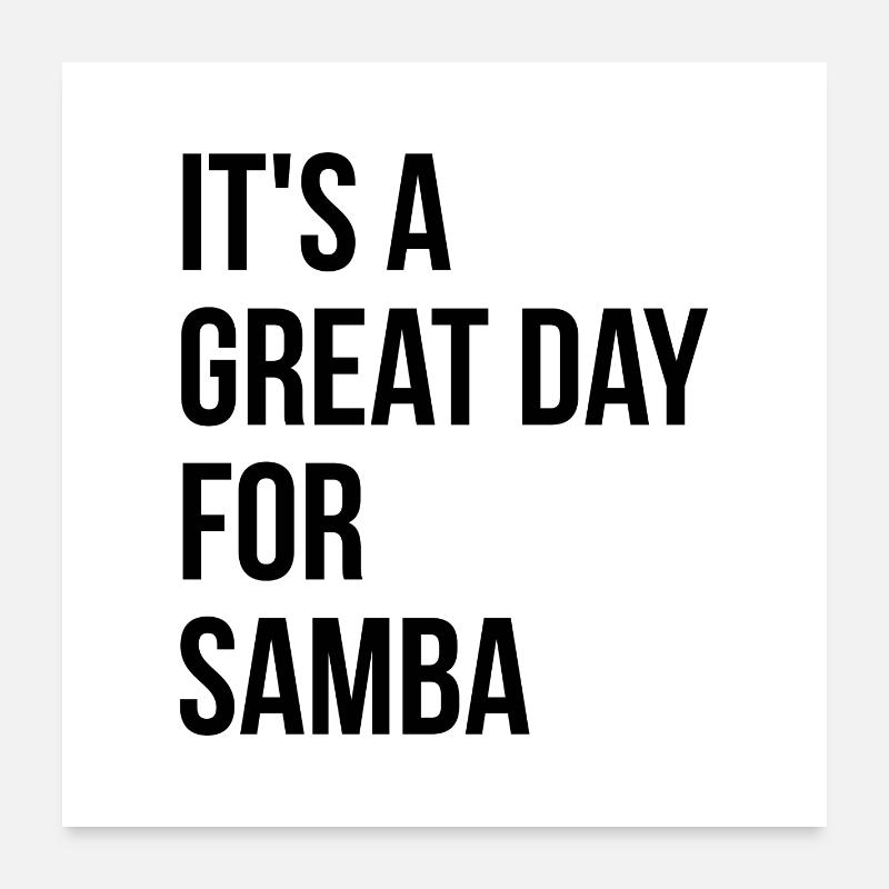 Samba - Poster 60 x 60 cm - blanc
