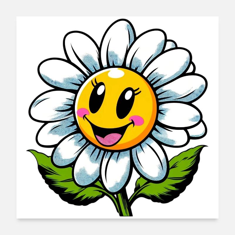Daisy Poster 24" x 24" (60x60 cm)