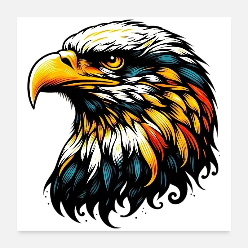 Adler Poster 60x60 cm