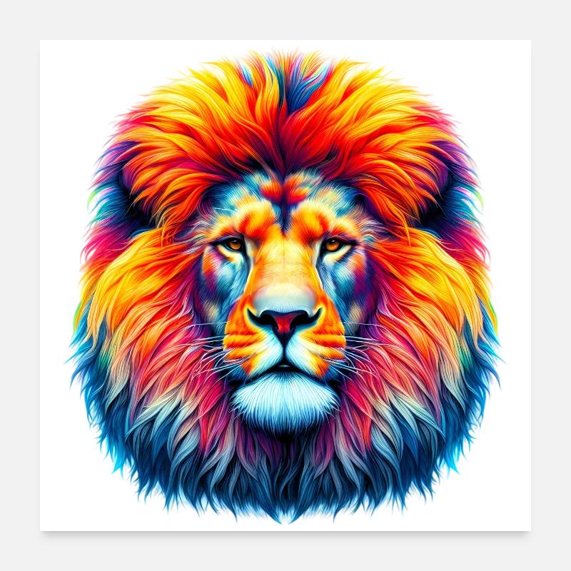 Löwe Poster 60x60 cm
