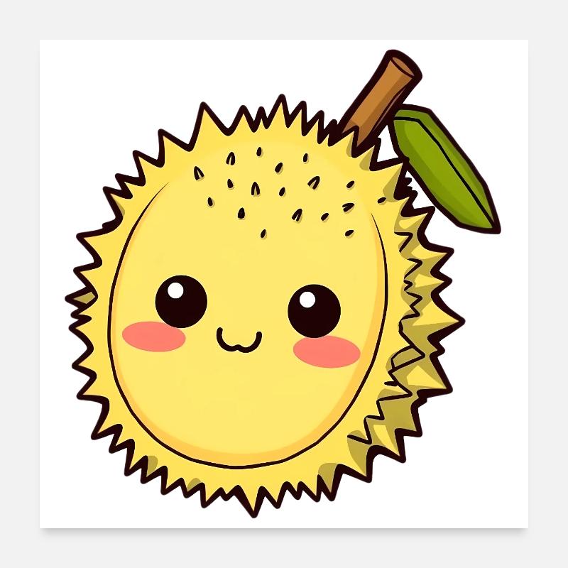 Fruit de durian Fruit puant Poster 60 x 60 cm