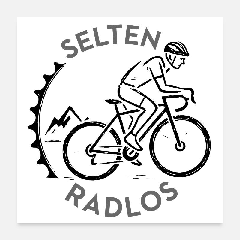 Rare vélo de route sans roues Poster 60 x 60 cm