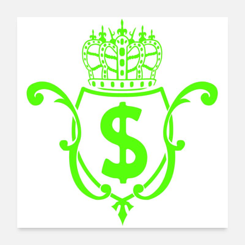 Krone Dollar Emblem Poster 60x60 cm