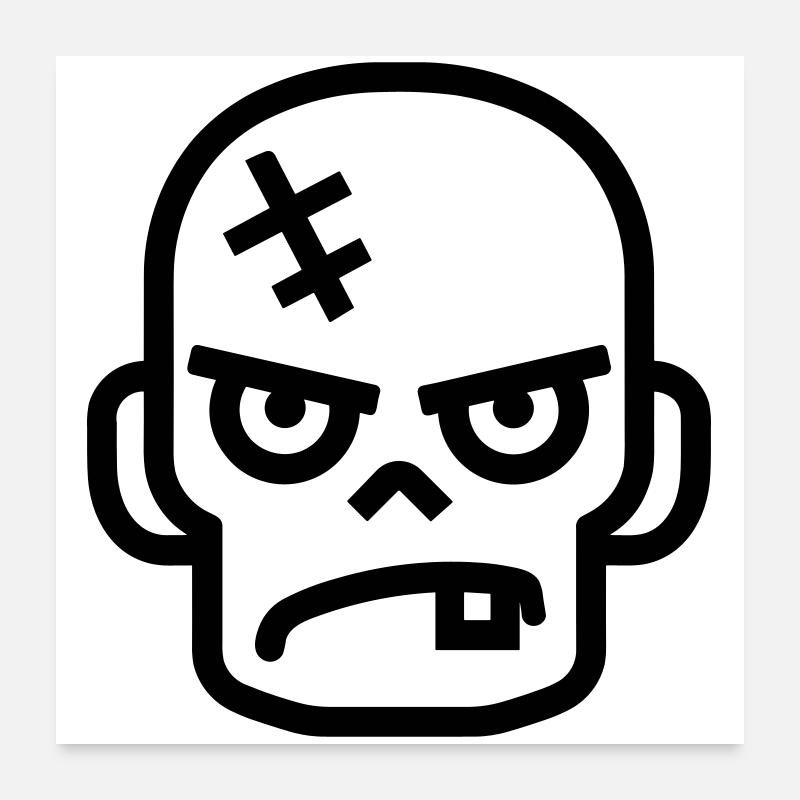zombie Poster 60 x 60 cm