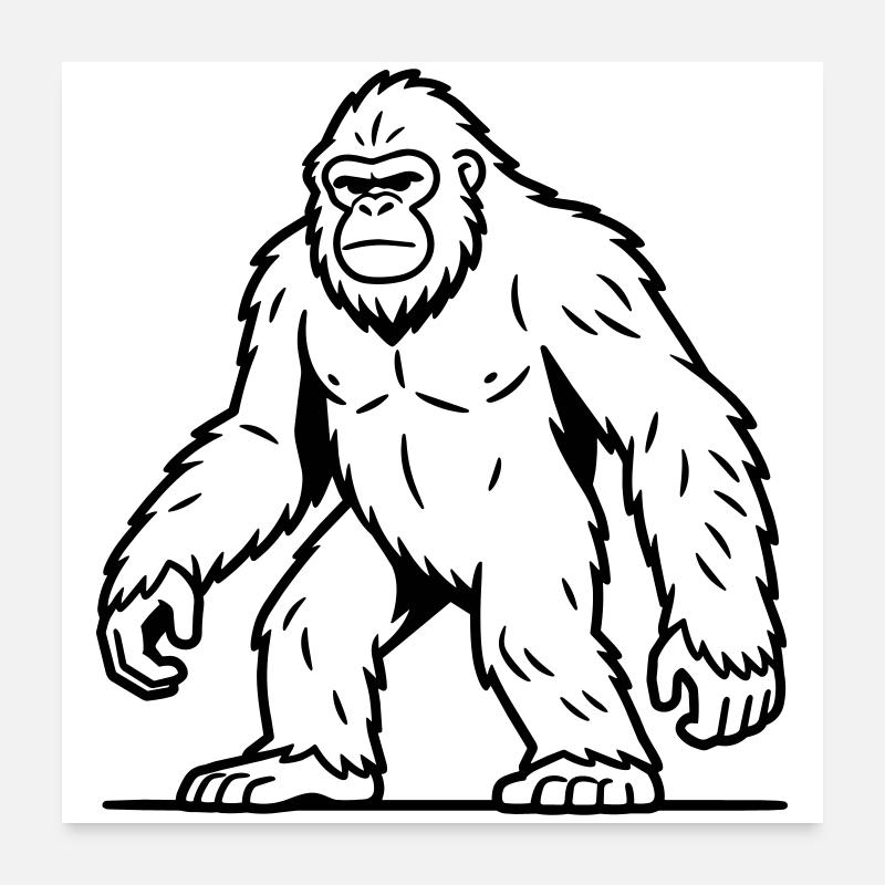 sasquatch Poster 60 x 60 cm