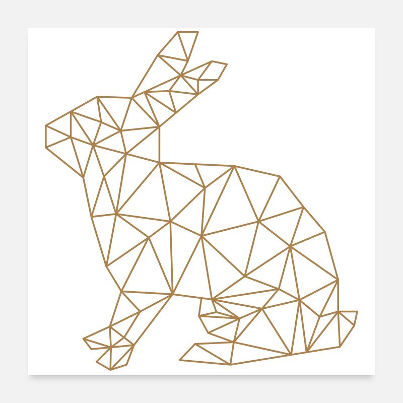 hase Poster 60x60 cm